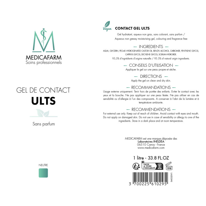 GEL DE CONTACT ULTRASONS MEDICAFARM