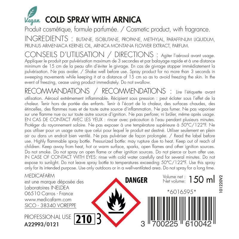 AÉROSOL CRYO-K MEDICAFARM AÉROSOL CRYO-K MEDICAFARM