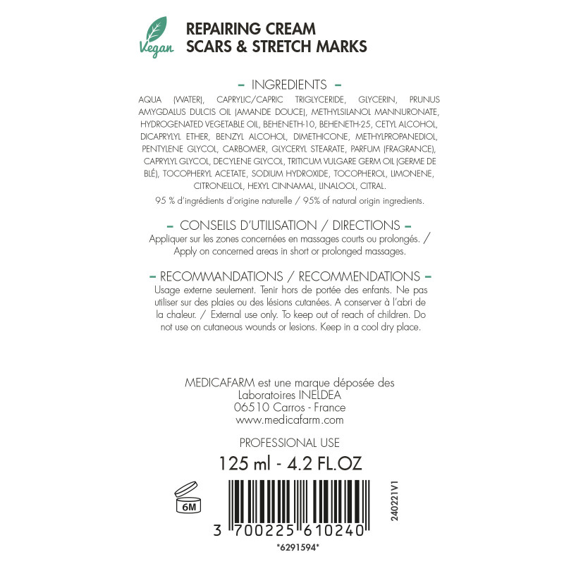 CRÈME RÉPARATRICE RAFFERMISSANTE MEDICAFARM CRÈME RÉPARATRICE RAFFERMISSANTE MEDICAFARM