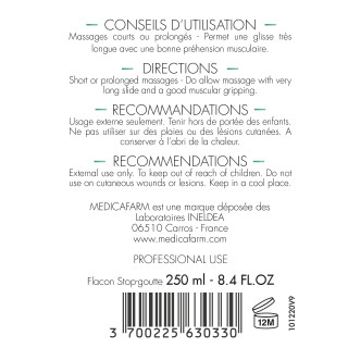 HUILE DE MASSAGE NEUTRE VEGETALE MEDICAFARM