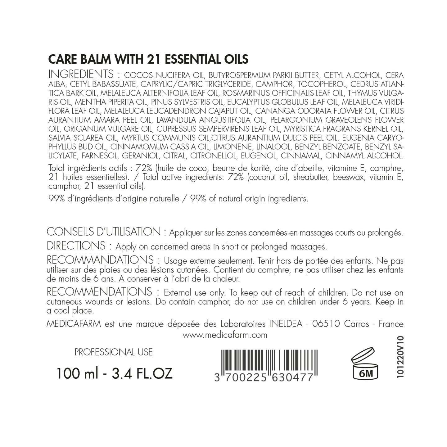 BAUME DE SOIN BALMA-K MEDICAFARM